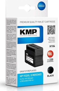 KMP KMP H104 ink cartridge black comp. with HP CN 053 AE 932 XL - 1725,4001