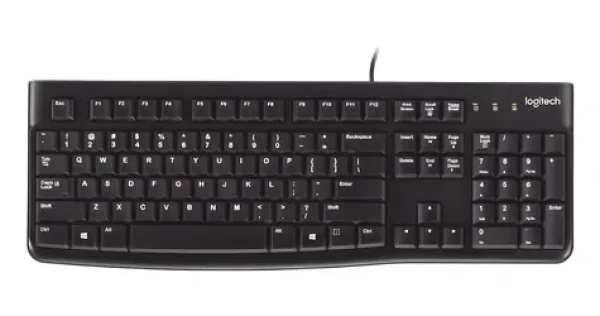 Logitech Media Keyboard K120 čierna / Klávesnica / USB / UK (920-002501)