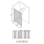 CERANO - Sprchová zástena Walk-in Orbis Round Ľ/P - 8 mm - okrúhla vzpera - chróm, transparentné sklo - 160x200 CER-978754
