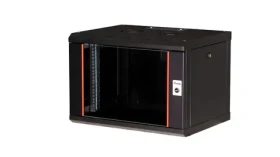 Equip Pro Mount čierna / Nástenný rozvádzač / 19" / 7U / 600x450 mm / pasívne chladenie / sklenené dvere (EPM-07-6045-B-CBAA)