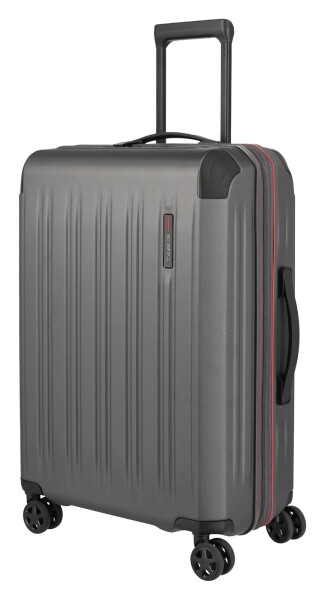 Stredný škrupinový kufor na kolieskach Travelite Dynamiic M exp Anthracite