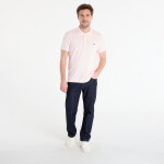 Tričko LACOSTE Short Sleeved Ribbed Collar Shirt Flamingo 6