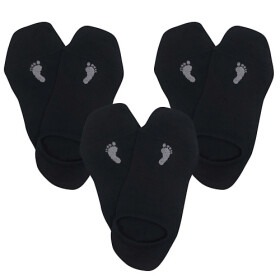 Ponožky voxx barefoot sneaker čierna, 3 páry Veľkosť ponožiek: 39-42 EU EUR