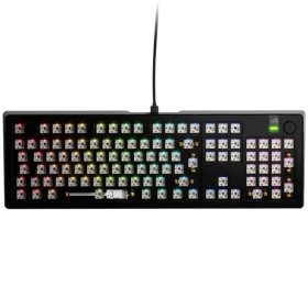 Glorious GMMK 3 Pre 100% barebone ISO čierna / herná 100% / USB-C / bez spínačov / ISO layout / RGB / 1.4m (GLO-KB-GMMK3-PRO-100-BB-W-BLK-ISO)