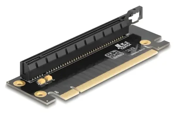 DeLock Riser karta PCI Express x16 na x16 90° / Riser karta / PCIe / zasunutie vľavo / výška 40 mm (81296)