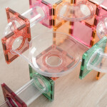 Connetix Connetix Tiles - Magnetická Stavebnica Pastelová Guličková Dráha 80 ks