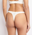 Sloggi ZERO Feel Bliss - tangá z 360° elastickej čipky, neviditeľný komfort Sloggi SILK WHITE S