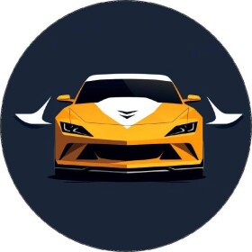 Jedlý papier športové auto žlté 19,5 cm - Pictu Hap - Pictu Hap