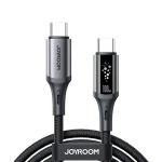 Joyroom S-A60 StarTalk Nabíjací kábel USB-C(M) - USB-C(M) 100W 1.2m čierna (6956116762339)