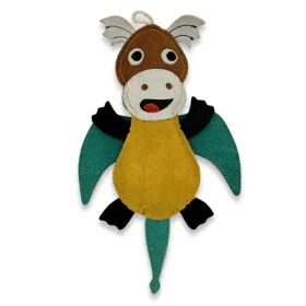 PafDog Dráčik Dragy Hračka pre psov z kože a juty 31cm (PF-1020)