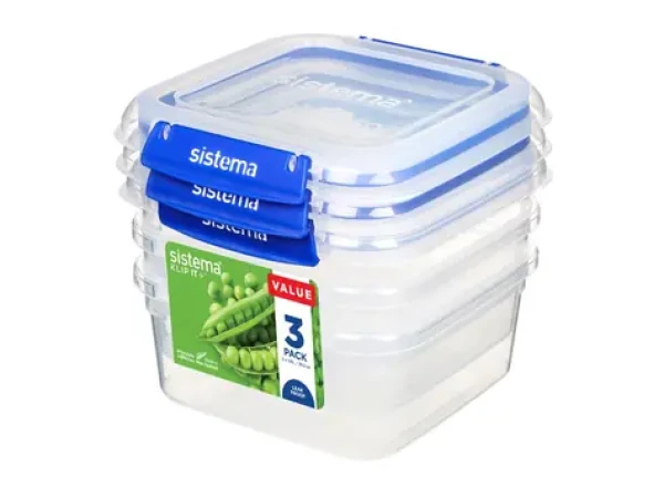 Sistema KLIP IT PLUS Súprava 3 ks vodotesných škatuliek na potraviny 2 klipy 1.15 l (9414202886309)