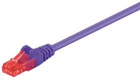 MicroConnect CAT6 U/UTP 2m CCA fialová / PVC (B-UTP602P)