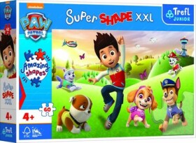 Trefl Junior - Puzzle - Puzzle Super Shape XXL Tlapková patrola: Usmievaví psíci