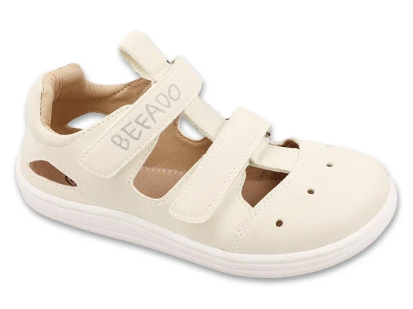 BEFADO 005X006 sandálky BAREFOOT KIDDY béžové 24 005X006_24