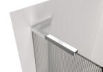 CERANO - Sprchová zástena Walk-in Onyx L-ľavá vzpera - 8 mm + polička/držiak na uteráky - chróm, ryhované sklo - 110x200 CER-8050BD925