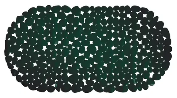 MSV GALETS protišmyková podložka do vane tmavo zelená / PVC / 35 x 68 cm