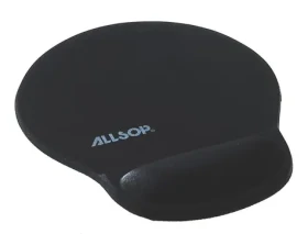 Allsop čierna / Gélová podložka pod myš / podpora zápästia 20 mm (05943)