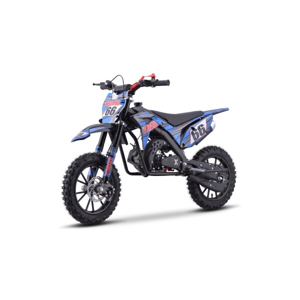Mamido Detská benzínová motorka RamiGO TIGER 49CC modrá