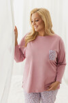 Pyžamo Taro 3656 Agnessa s dlhými rukávmi 4XL–6XL Z26 červenat se 6XL