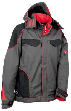 Bunda Cofra TECKA Softshell Farba: Antracitová/ Čierna/ Červená, Veľkosť: 64 (V415_0_04_Z64)
