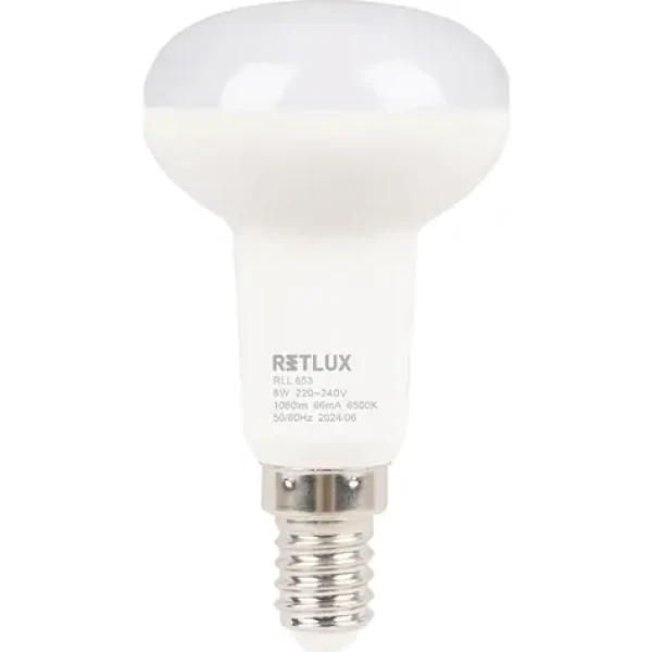 Retlux RLL 653 R50 E14 Spot 8W / 1080 lm / 6500K - denná biela / D (8590669375509)