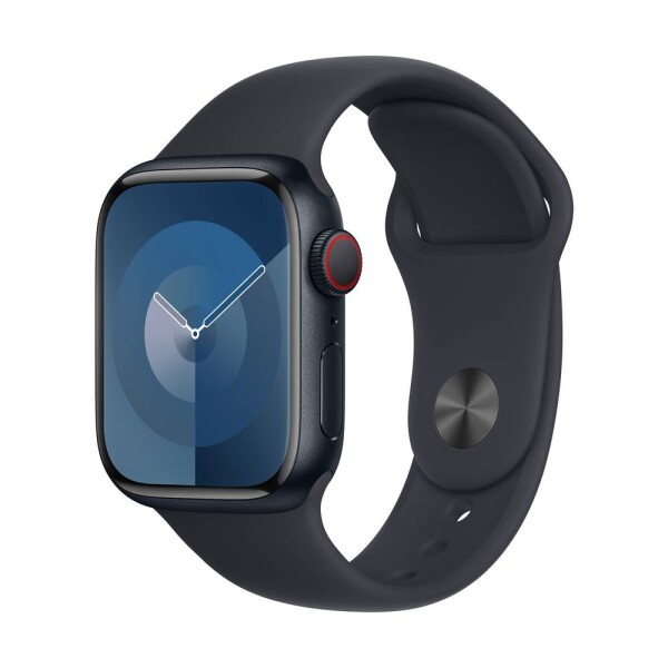 Apple Watch Series 9 GPS + Cellular 41 mm hliníkový plášť športové náramok midnight (polnočná čierna) M/L; MRHT3QF/A