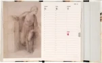 NOTIQUE Magnetic weekly planner Michelangelo 2027 / Týždenný diár / 11 x 16 cm / anglicky