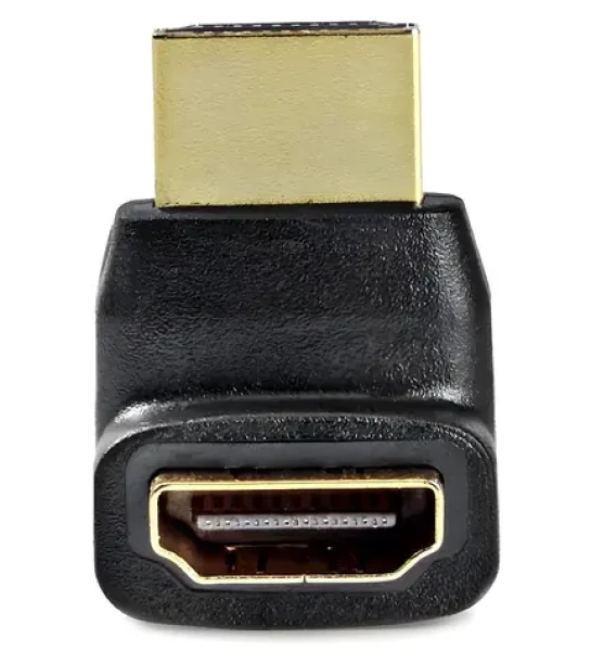 Nedis HDMI adaptér čierna / Adaptér / HDMI konektor - HDMI zásuvka / uhlový 270 ° (CVGB34902BK)