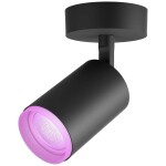 Philips Hue Fugato LED 1x5.7W čierna / LED bodové svietidlo GU10 / 350lm / 2000-6500 K RGB / IP20 (50631/30/P7)