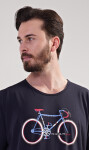 Pánske dlhé pyžamo Old bike tmavě modrá XL