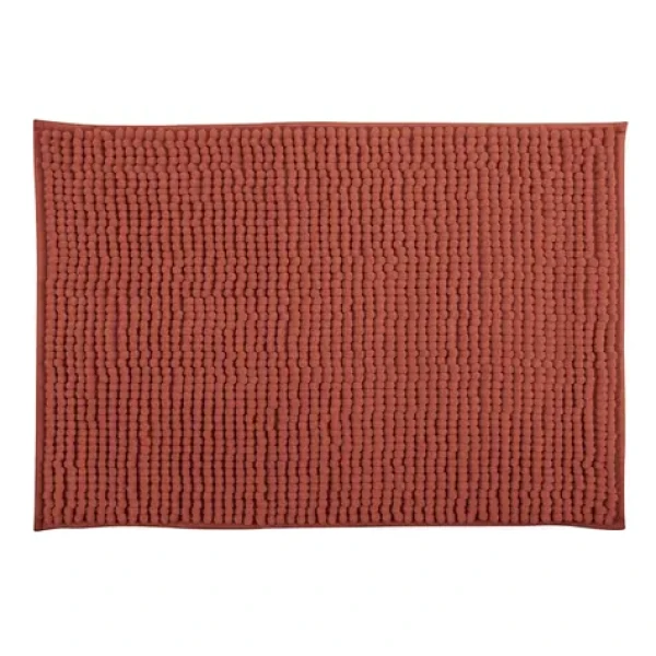 MSV CHENILLE kúpeľňová predložka 40 x 60 cm terakota / mikrovlákno / protišmyková