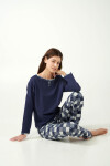 Vamp - Dámske teplé pyžamo 21433 - Vamp blue patriot XL
