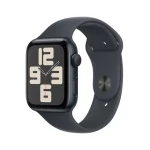 Apple Watch SE (2024) GPS 44mm Temne atramentové hliníkové telo - Temne atramentový športový remienok S/M / 140-190 mm (MXEJ3QC/A)