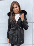 Dámska zimná bunda typu parka GODDESS TY3867 čierna – FashionStreet L