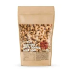 Karamelizované kešu s medom a soľou - GymBeam (200 g) (111136-1-200g)