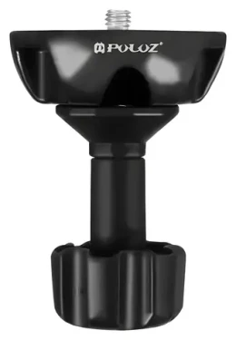 Puluz Adaptér 75 mm z plochého na guľový úchyt / Adaptér / pre fluidnú hlavu / závit 3/8" a 1/4" / kov (PU3503)