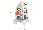 Mamido Drevená Vzdelávacia Raketa Korálky Kľukové Bicykel