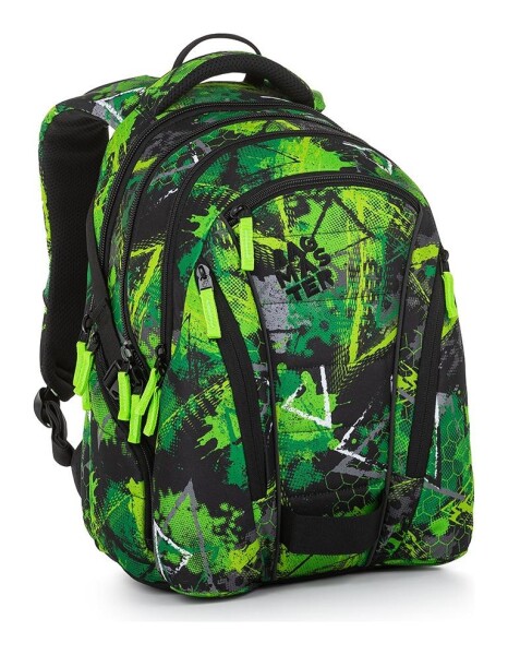 Školský set Bagmaster BAG 23 A Set Green/black/grey