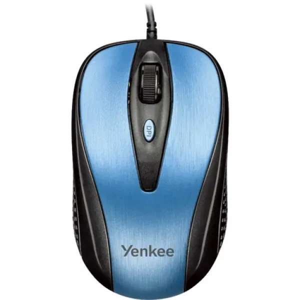 YENKEE Quito modrá / Optická myš / 2400 DPI / 4 tlačidlá / USB / 1.45m (45012278)