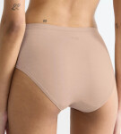 Dámske bavlnené midi nohavičky GO Daily - BROWN - beige 00LZ - SLOGGI BROWN XXL