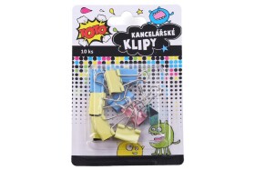 Klip kancelársky 10 ks, 19 mm, TOTO, W834612