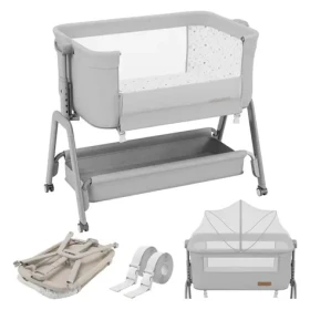 Tulano Dream 50 Cestovná postieľka svetlá šedá / 60 x 83 cm (TN-DREAM 50 LIGHT-GREY)