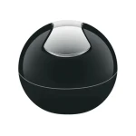 Spirella BOWL mini výklopný odpadkový kôš 1 L čierny / plast (7610583149725)