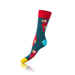 Darčeková krabica zábavných bláznivých ponožiek 4 páry CRAZY SOCKS BOX - BELLINDA - modrá 39 - 42