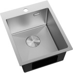 MEXEN - Solix oceľový drez 1-bowl 400 x 500 mm, nerez 6406401000-01