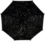 TEDDIES Dáždnik vystreľovací Hviezdna obloha / Dáždnik / priemer 100 cm / dĺžka 70 cm (MJ2083814)