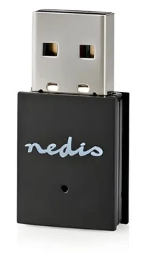 Nedis Wi-Fi USB adaptér N300 / Wi-Fi adaptér / USB 2.0 / 2.4 GHz / 300 Mbps (WSNWM310BK)