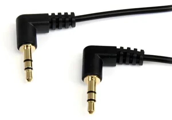 StarTech Audio kábel lomený čierna / Audio kábel / Jack 3,5 mm (M) - Jack 3,5 mm (M) / 1,8 m (MU6MMS2RA)