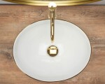REA - Keramické umývadlo Sofia Gold Edge zlaté REA-U3287