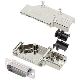 Encitech DCMR15-FK-DBP-W-K 6355-8065-02 sada D-SUB kolíkové lišty 90 ° Pólov: 15 spájkovaný 1 ks; 6355-8065-02